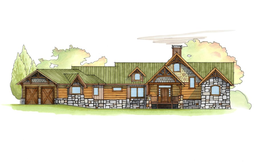 Wrenwood Lodge by Natural Element Homes
