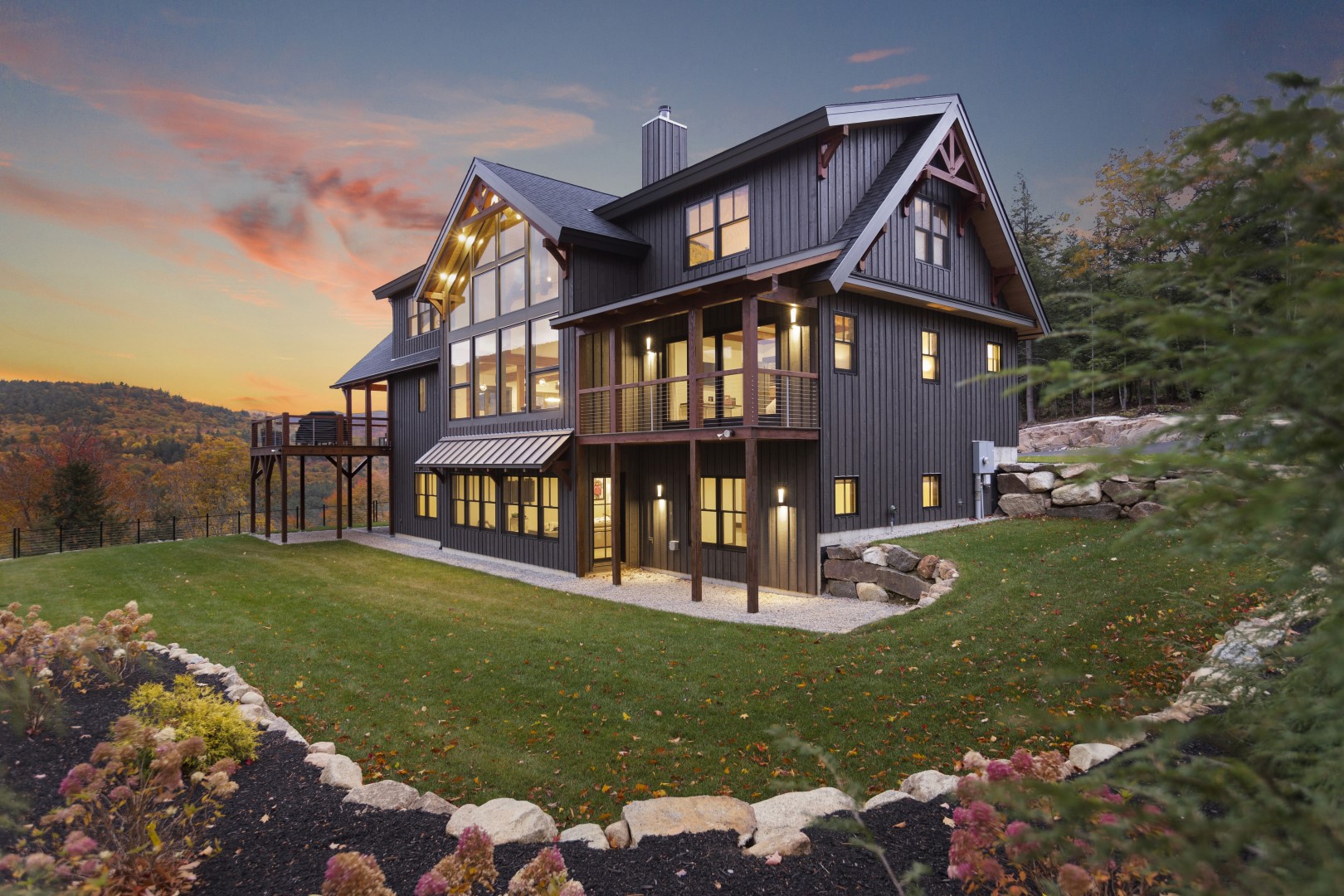 Pear Mountain Lodge by Natural Element Homes