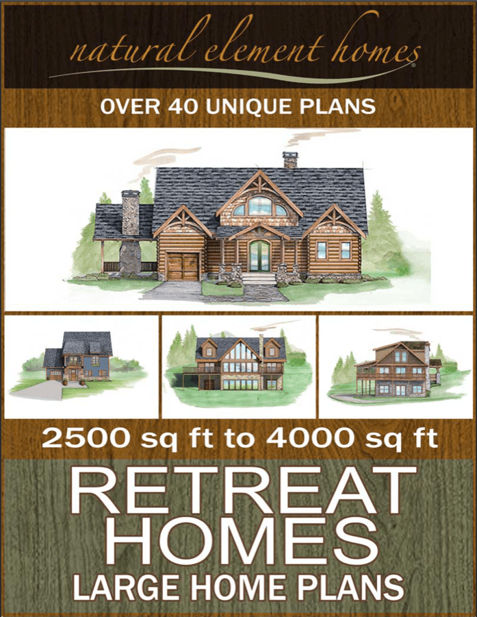 Retreat Homes Free Home Plan Book from Natural Element Homes