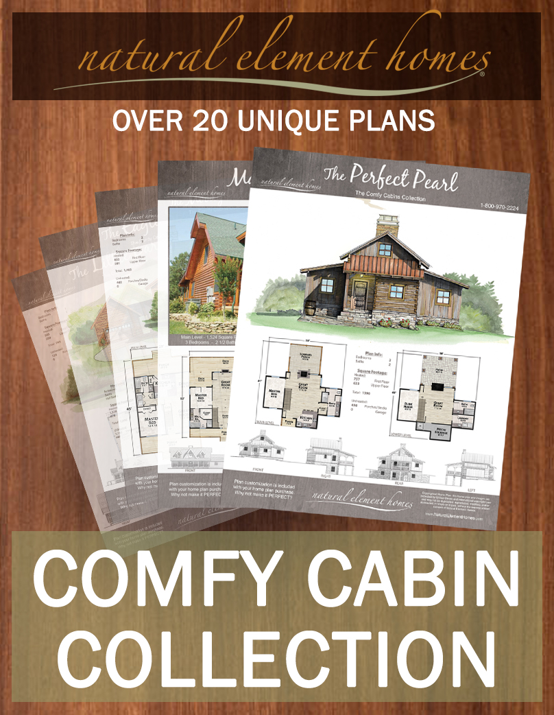 Comfy Cabin Collection Plan Book from Natural Element Homes