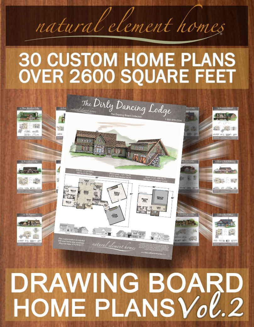 Drawing Board Volume 2 Home Plan Book from Natural Element Homes