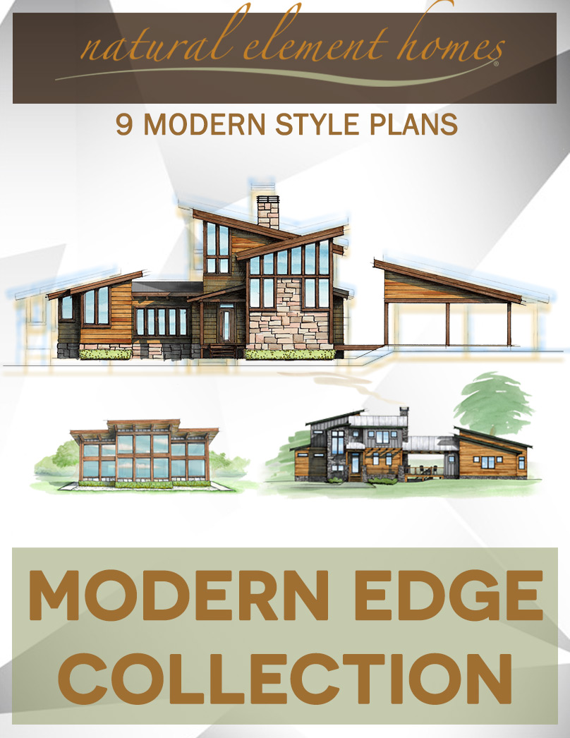 Modern Edge Home Plan Book from Natural Element Homes