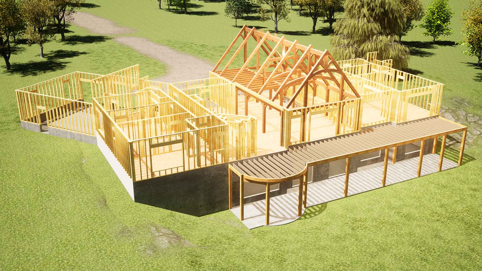 Timber Frame EZ Construction Phase 5