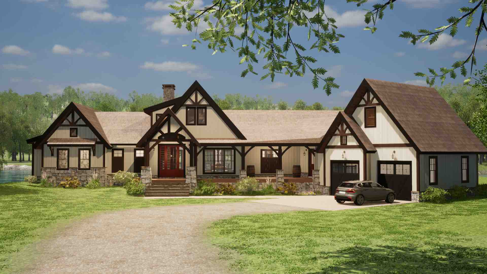 Red Clay Retreat Timber Frame EZ Home Plan