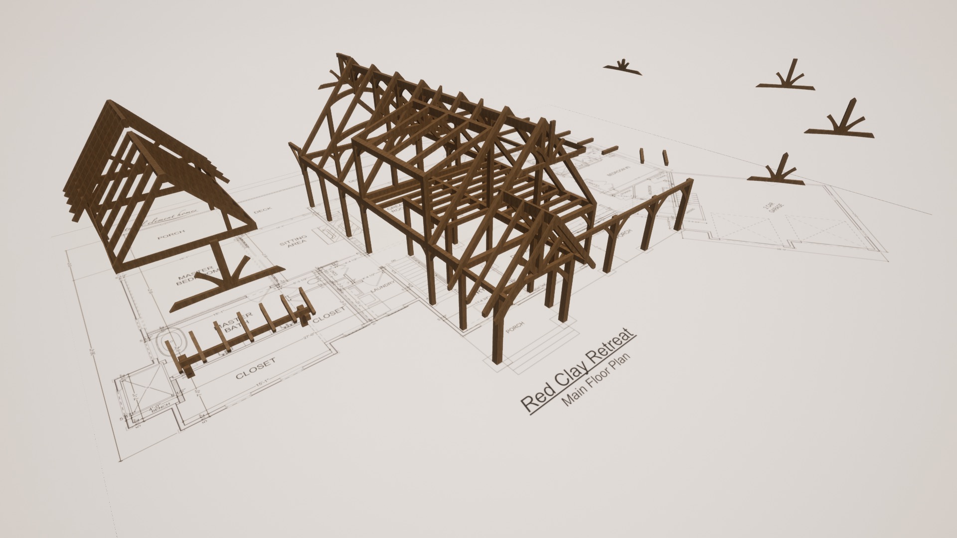 Red Clay Retreat Timber Frame 4