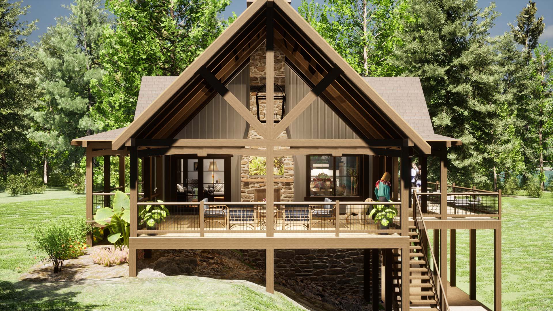 Rock Candy Cottage Timber Frame EZ Home Plan