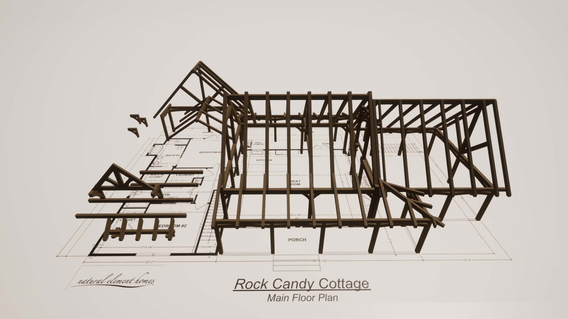 Rock Candy Cottage Timber Frame