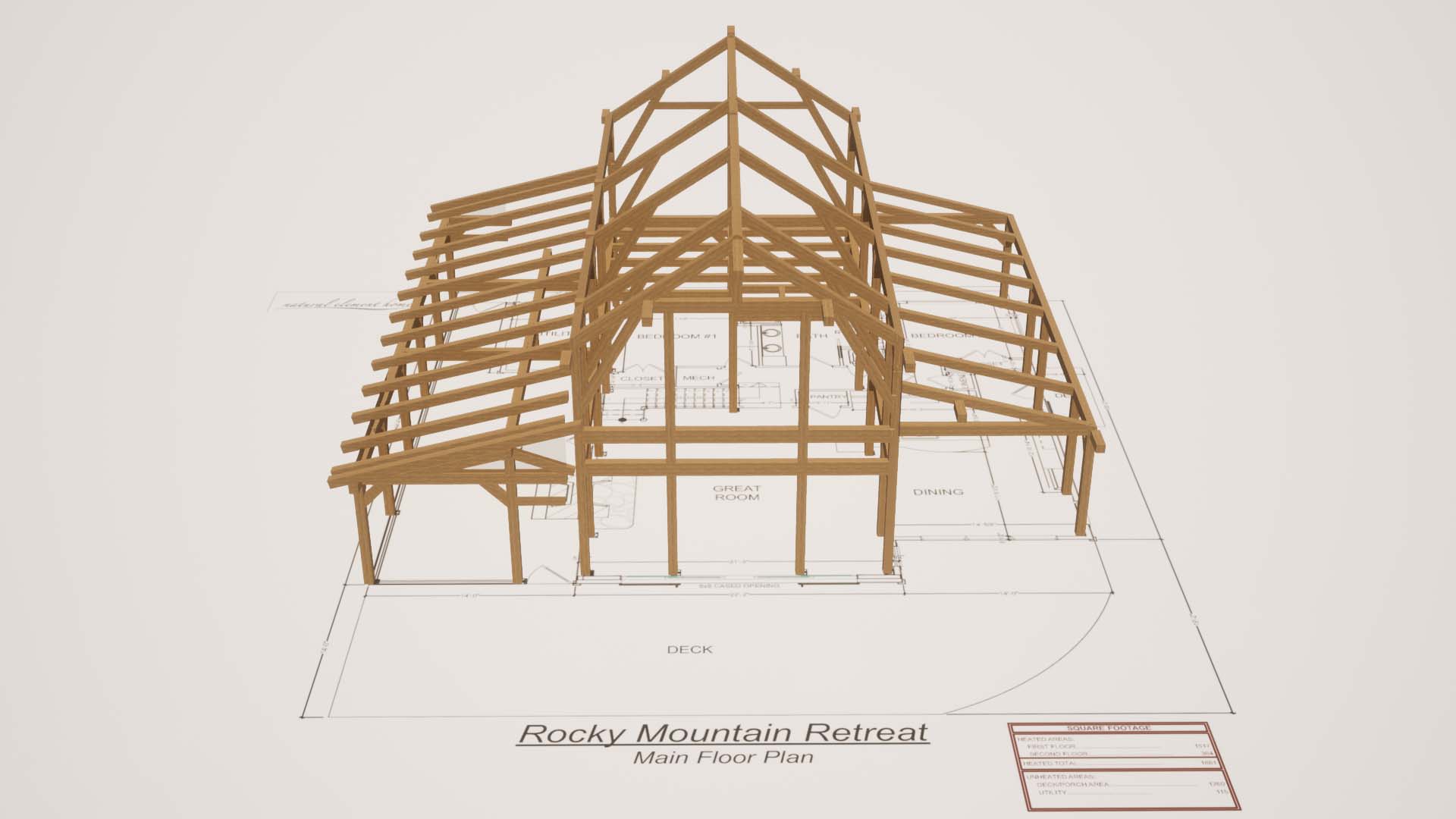 Rocky Mountain Retreat Timber Frame