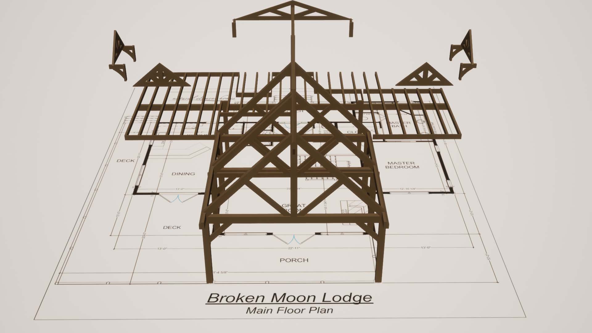 Broken Moon Lodge Timber Frame