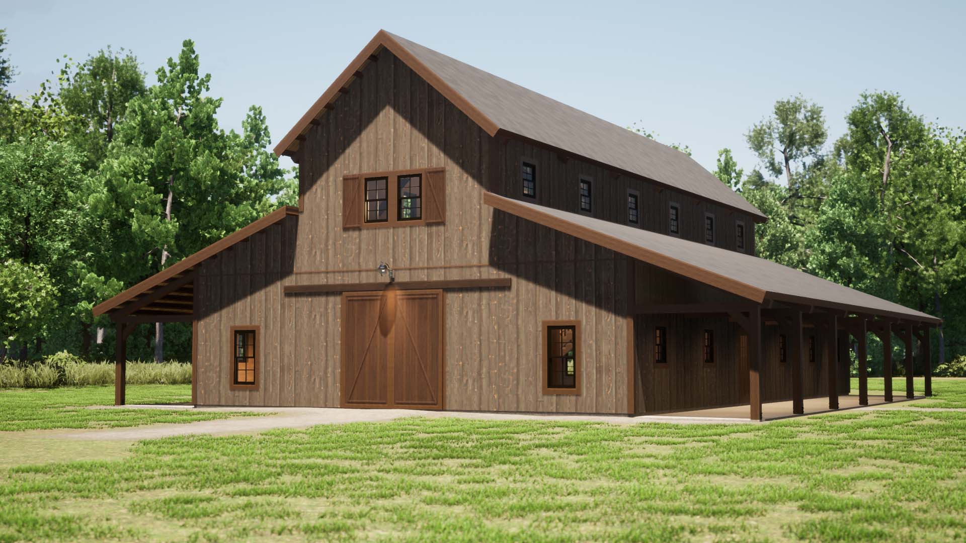 Old Stage Road Barn by Natural Element Homes