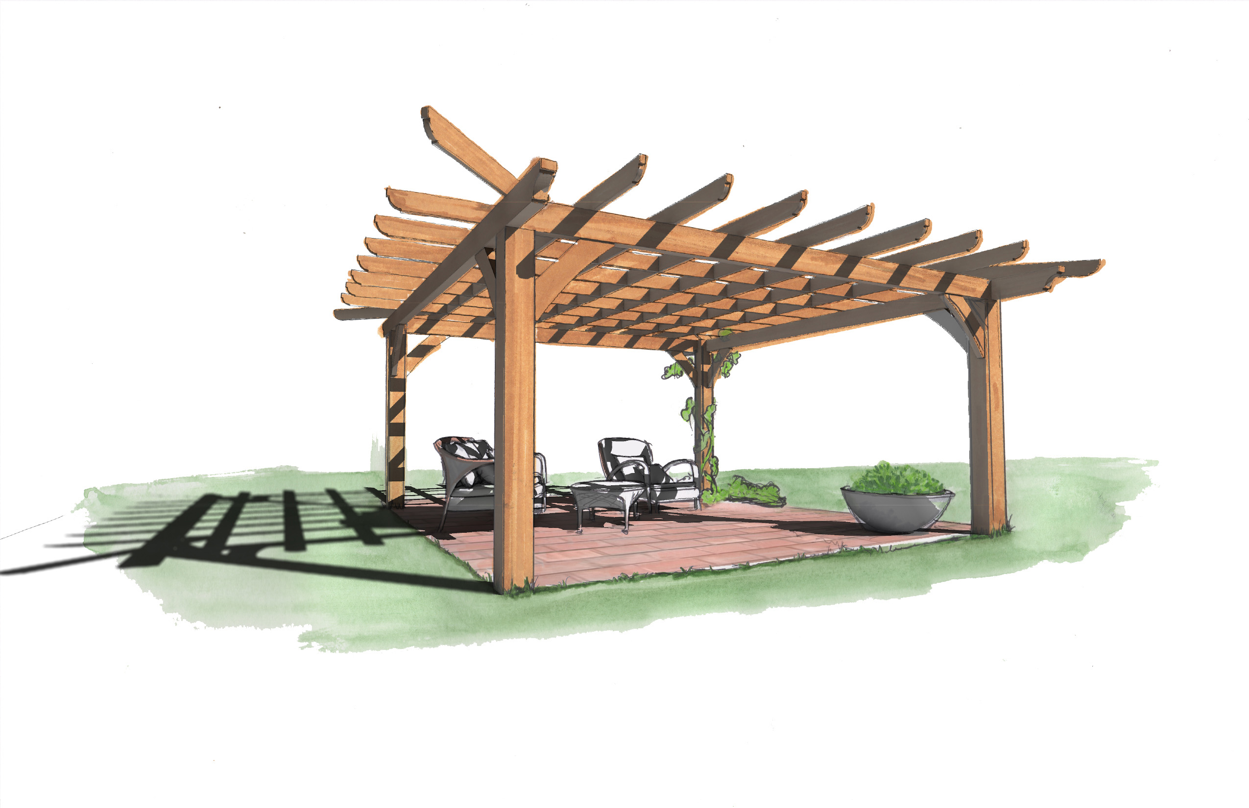 Pergola by Natural Element Homes