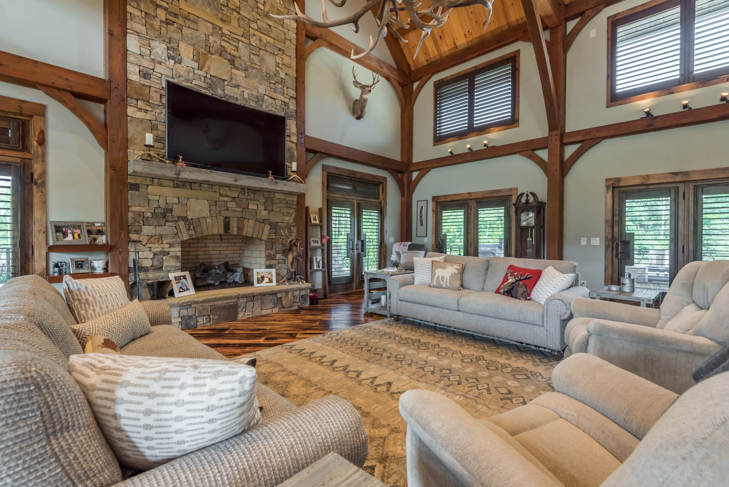 Frost Valley Lodge by Natural Element Homes