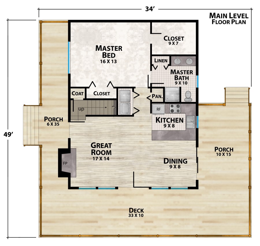 Lakeview 2 Plan Details - Natural Element Homes