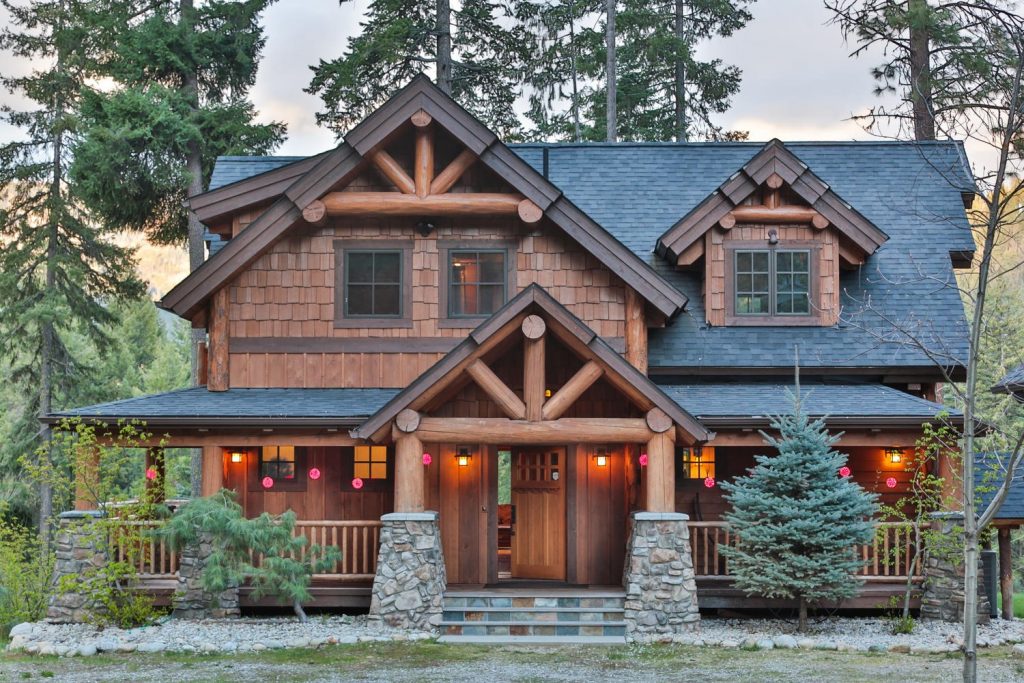 front timber clad houses