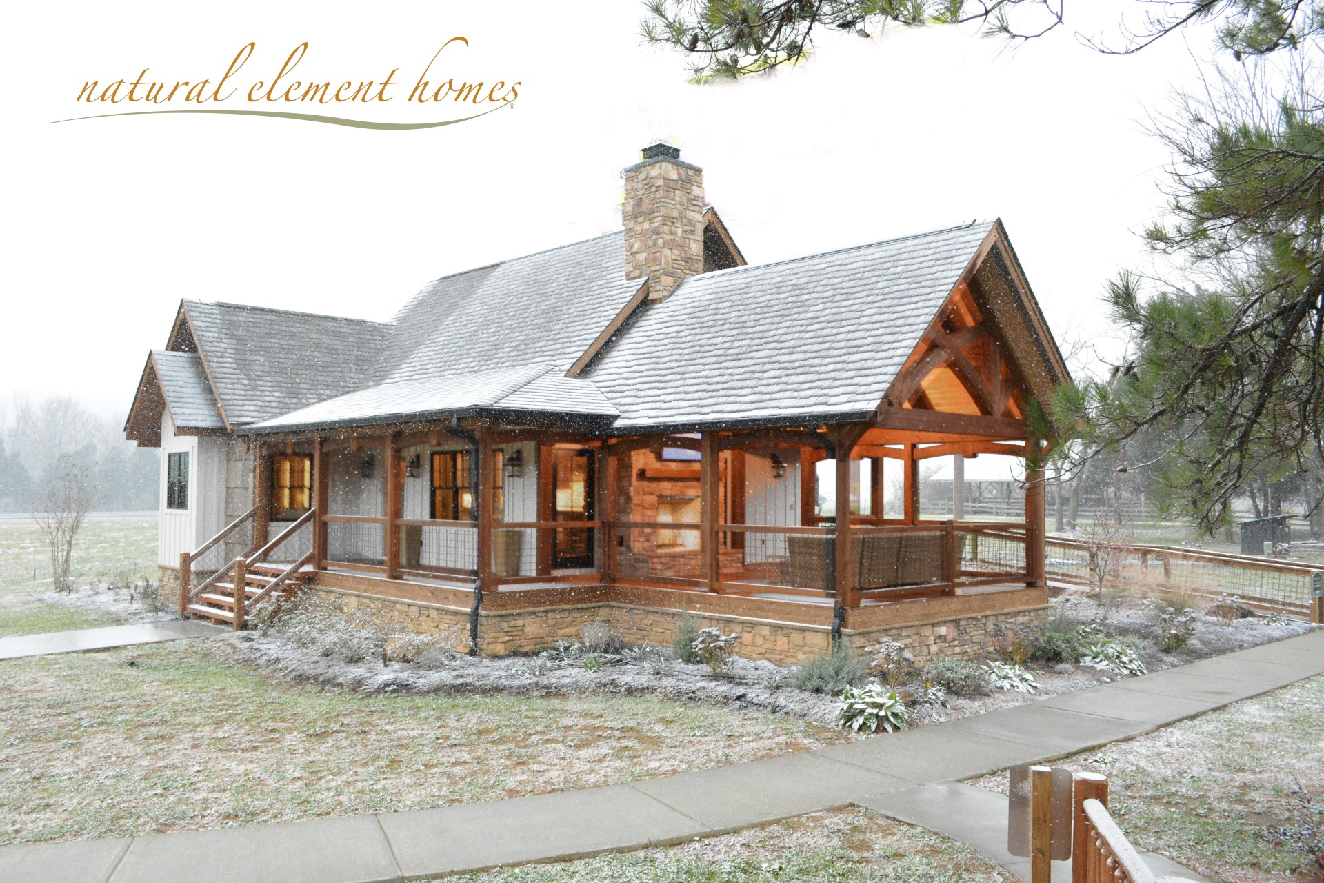 Join us by the fire… Natural Element Homes