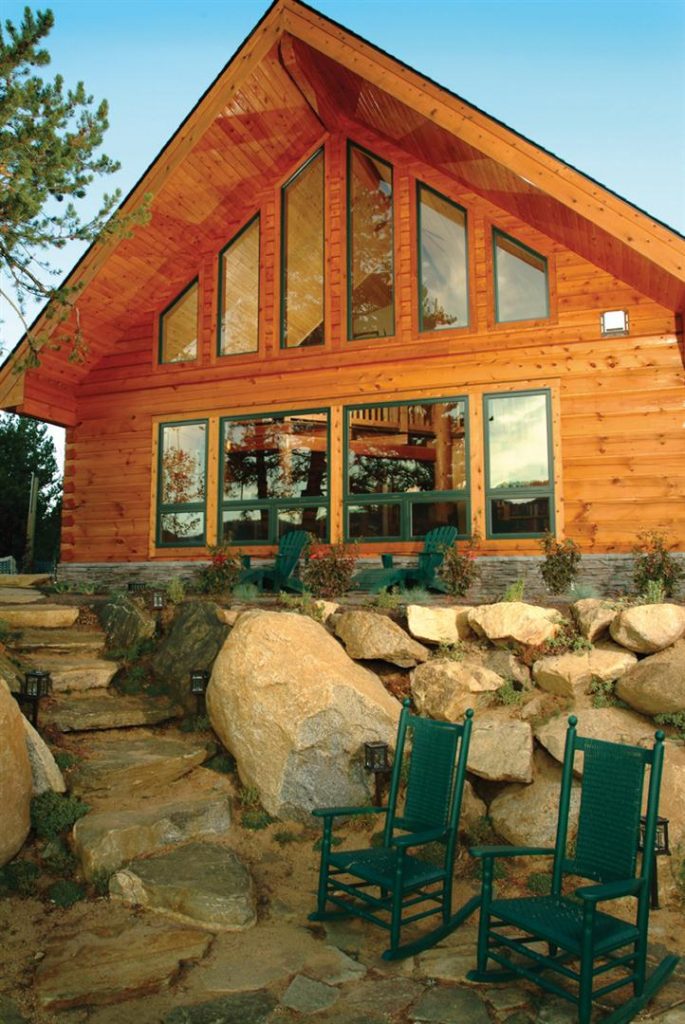 custom log cabin homes floor plans